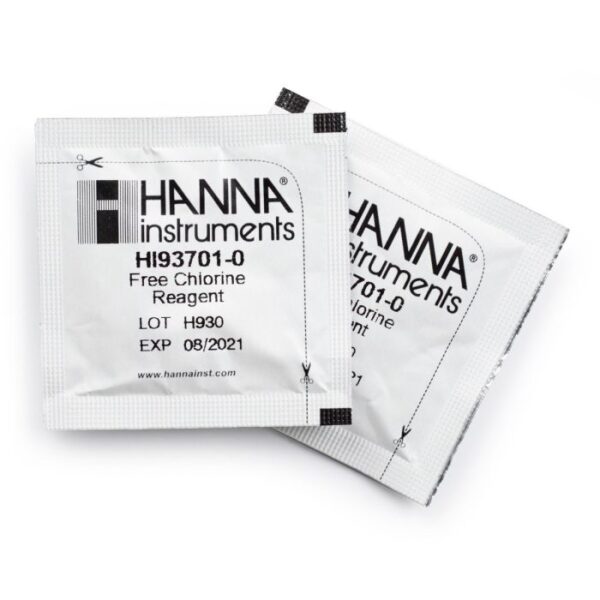 HANNA-HI93701-01-REACTIVOS EN POLVO PARA CLORO LIBRE (METODO DPD 100 TESTS)