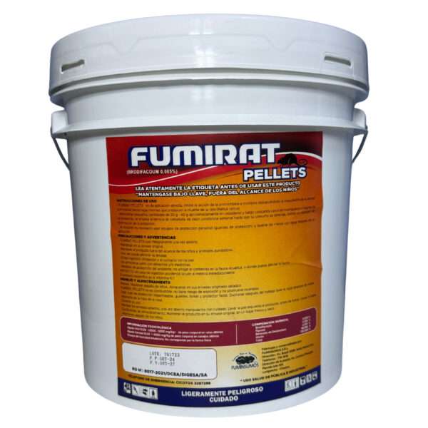 FUMIRAT PELLETS ǀ BALDE X 5 KG ǀ RODENTICIDA ǀ CONTROL DE ROEDORES - Imagen 2