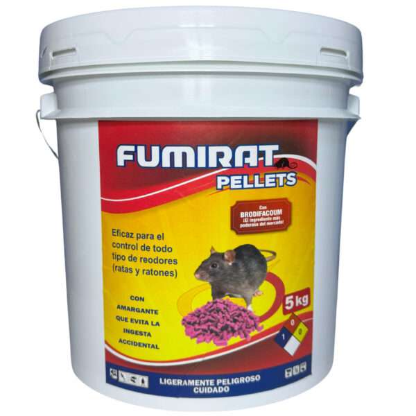 FUMIRAT PELLETS ǀ BALDE X 5 KG ǀ RODENTICIDA ǀ CONTROL DE ROEDORES