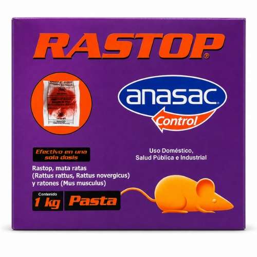 RASTOP PASTA ǀ CAJA X 1 KILO ǀ RODENTICIDA ǀ CONTROL DE ROEDORES - Imagen 3